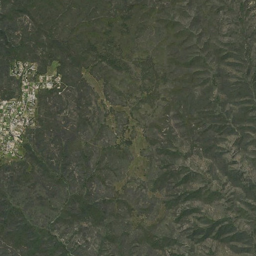 Aerial imagery of Oak Flats, CA