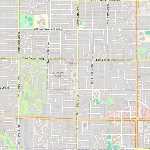 OpenStreetMap map of Sequoya Elementary School, AZ
