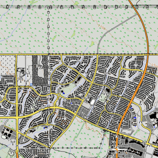 OpenTopoMap map of Wildfire Elementary School, AZ
