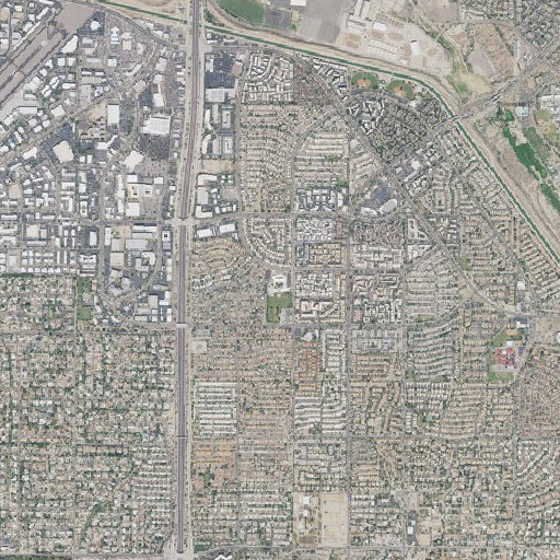Aerial imagery of Zuni Elementary School, AZ