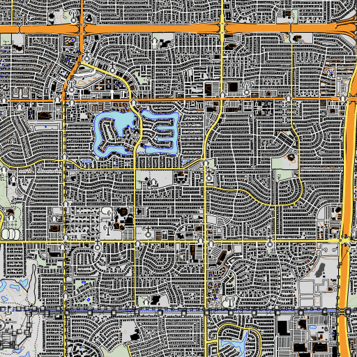 OpenTopoMap map of Fees Middle School, AZ