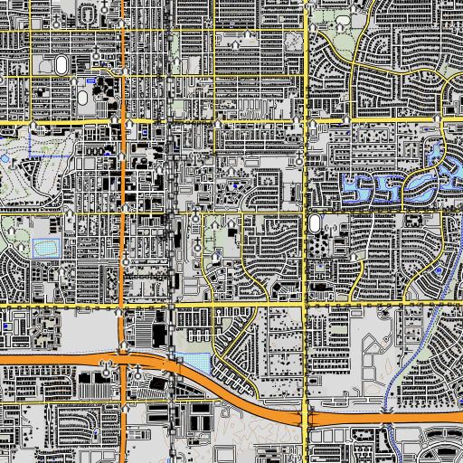 OpenTopoMap map of Frye Elementary School, AZ