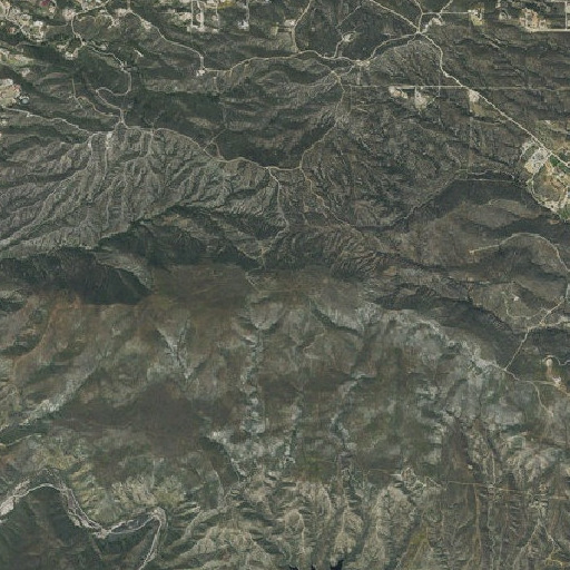 Aerial imagery of Oak Mountain, CA