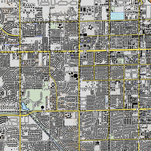OpenTopoMap map of Independence High School, AZ