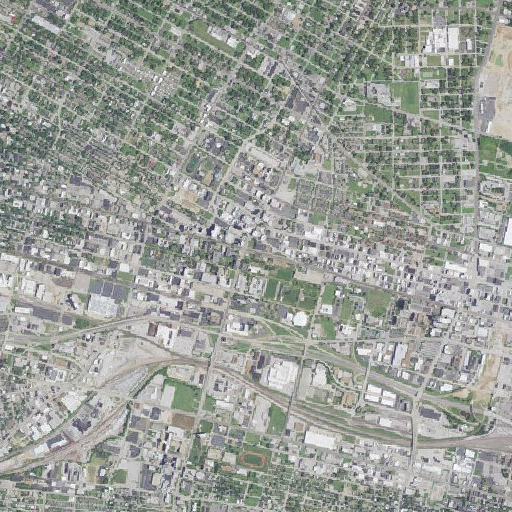 Aerial imagery of Tegler Hall, MO