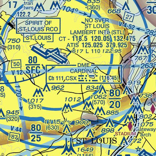 FAA VFR chart of Woods Hall, MO