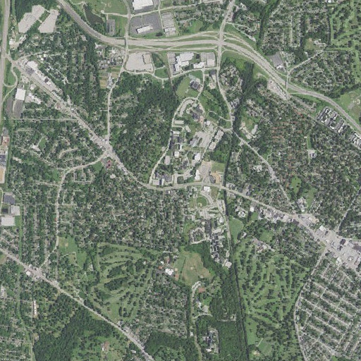 Aerial imagery of Woods Hall, MO