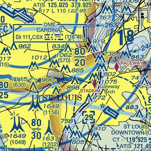 FAA VFR chart of Xavier Hall, MO