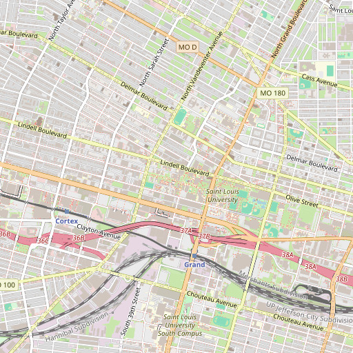 OpenStreetMap map of Xavier Hall, MO