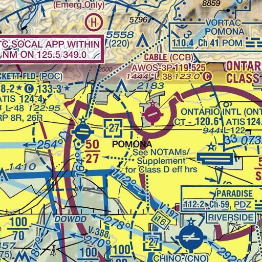 FAA VFR chart of Oakmont Elementary School, CA