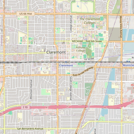OpenStreetMap map of Oakmont Elementary School, CA