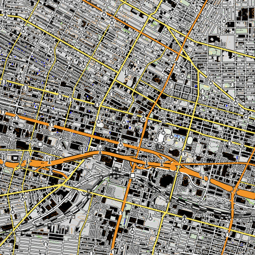 OpenTopoMap map of Bauman-Eberhard Center, MO