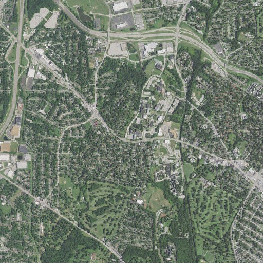 Aerial imagery of Benton Hall, MO