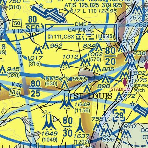 FAA VFR chart of Fritz Hall, MO