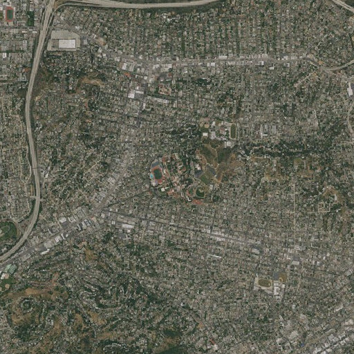 Aerial imagery of Occidental College, CA