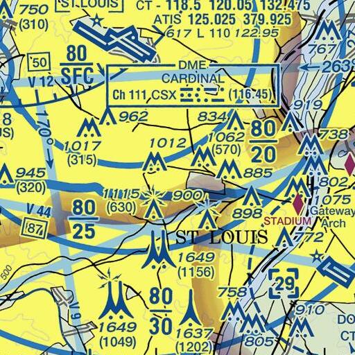 FAA VFR chart of Hitzeman House, MO