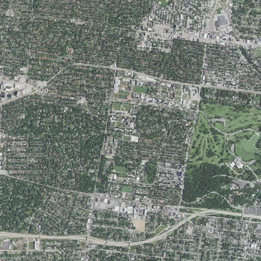 Aerial imagery of Hitzeman House, MO
