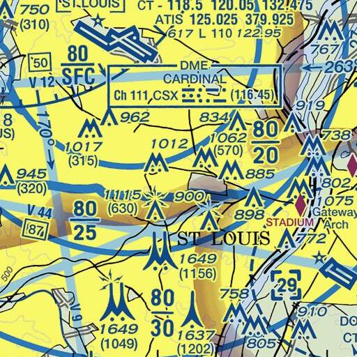 FAA VFR chart of Hurd Hall, MO