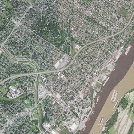 Aerial imagery of Interchange 202B, MO