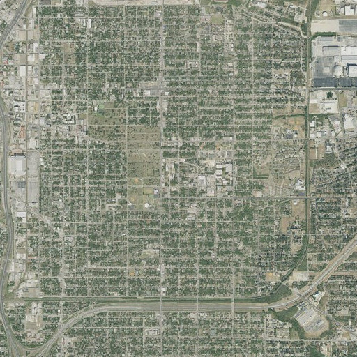 Aerial imagery of Black Catholic Apostolate, TX
