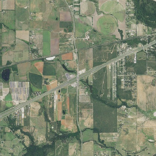 Aerial imagery of Interchange 140, TX