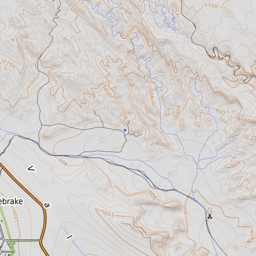 OpenTopoMap map of Palm Spring, CA