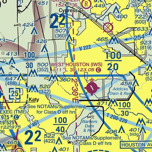 FAA VFR chart of Windstone, TX