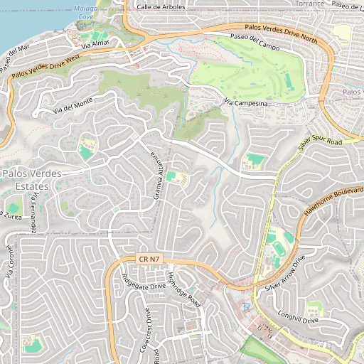 OpenStreetMap map of Pedregal School, CA
