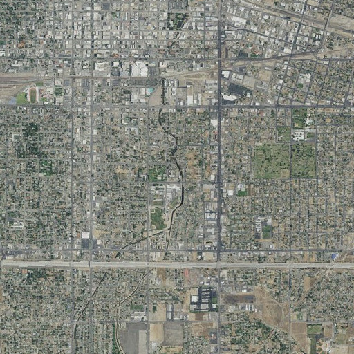 Aerial imagery of Peter Pan School, CA