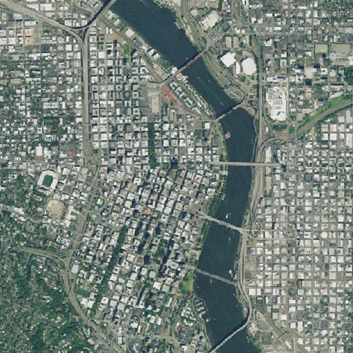 Aerial imagery of Central Post Office, OR
