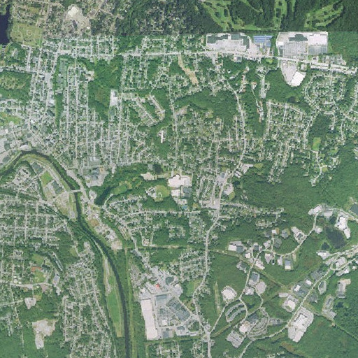 Aerial imagery of Woonsocket High School, RI