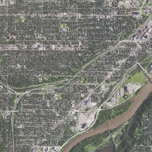 Aerial imagery of Interchange 105, MN
