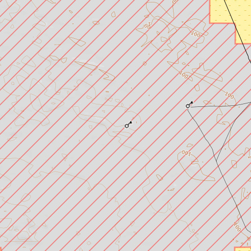 OpenTopoMap map of Rake Tower, CA