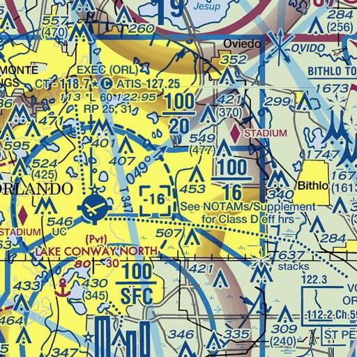FAA VFR chart of Union Park Middle School, FL