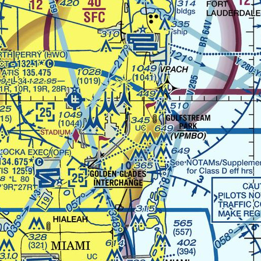 FAA VFR chart of Interchange 16, FL