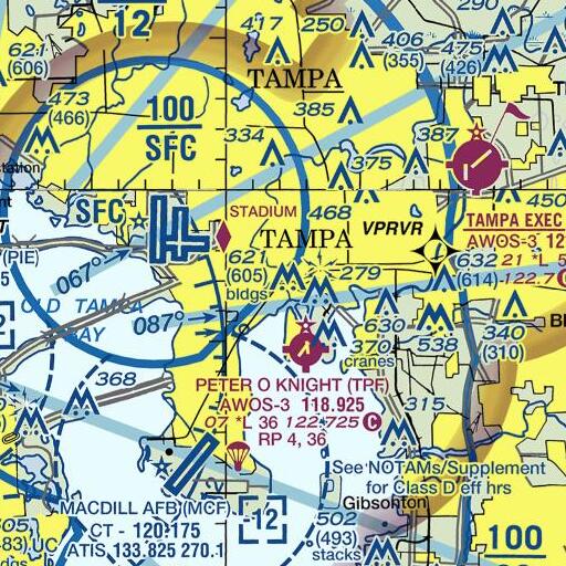FAA VFR chart of McNeel Boathouse, FL