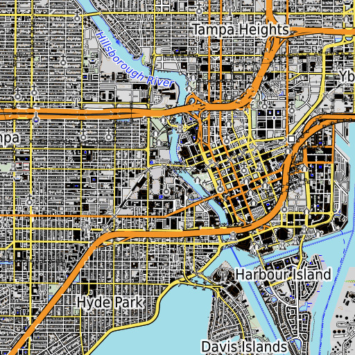 OpenTopoMap map of McNeel Boathouse, FL