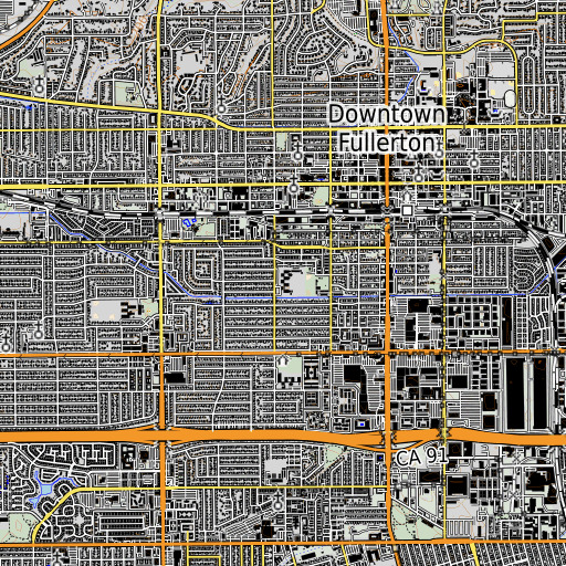 OpenTopoMap map of Richman Elementary School, CA
