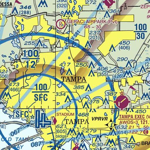 FAA VFR chart of Interchange 52, FL