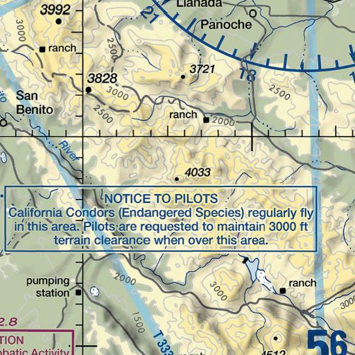 FAA VFR chart of Rock Spring Peak, CA
