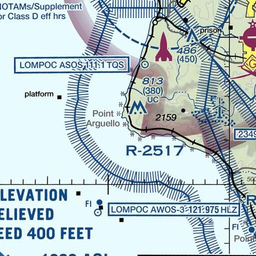 FAA VFR chart of Rocky Point, CA