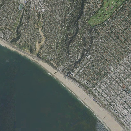 Aerial imagery of Rustic Canyon, CA