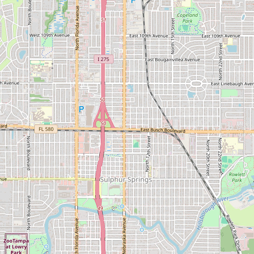 OpenStreetMap map of Temple Braska, FL