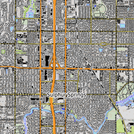OpenTopoMap map of Temple Braska, FL