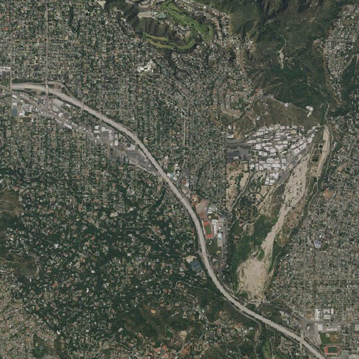 Aerial imagery of Saint Bede School, CA