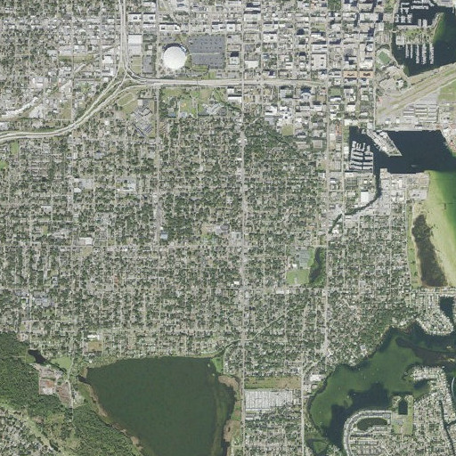 Aerial imagery of Southside Fundamental Middle School, FL
