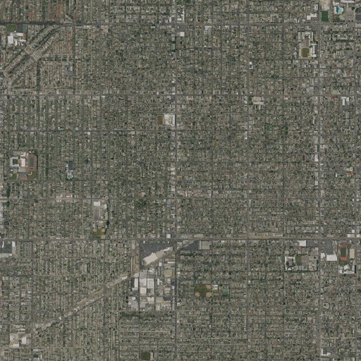 Aerial imagery of Saint Brigid School, CA