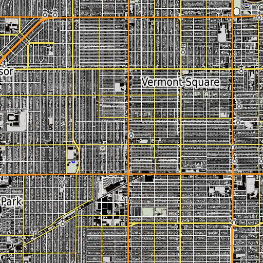 OpenTopoMap map of Saint Brigid School, CA