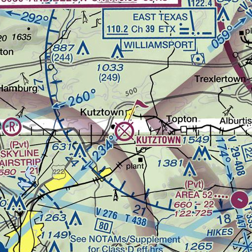 FAA VFR chart of Maple Manor, PA