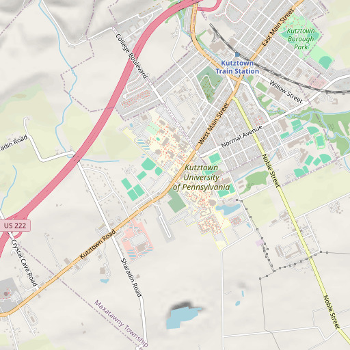 OpenStreetMap map of Maple Manor, PA